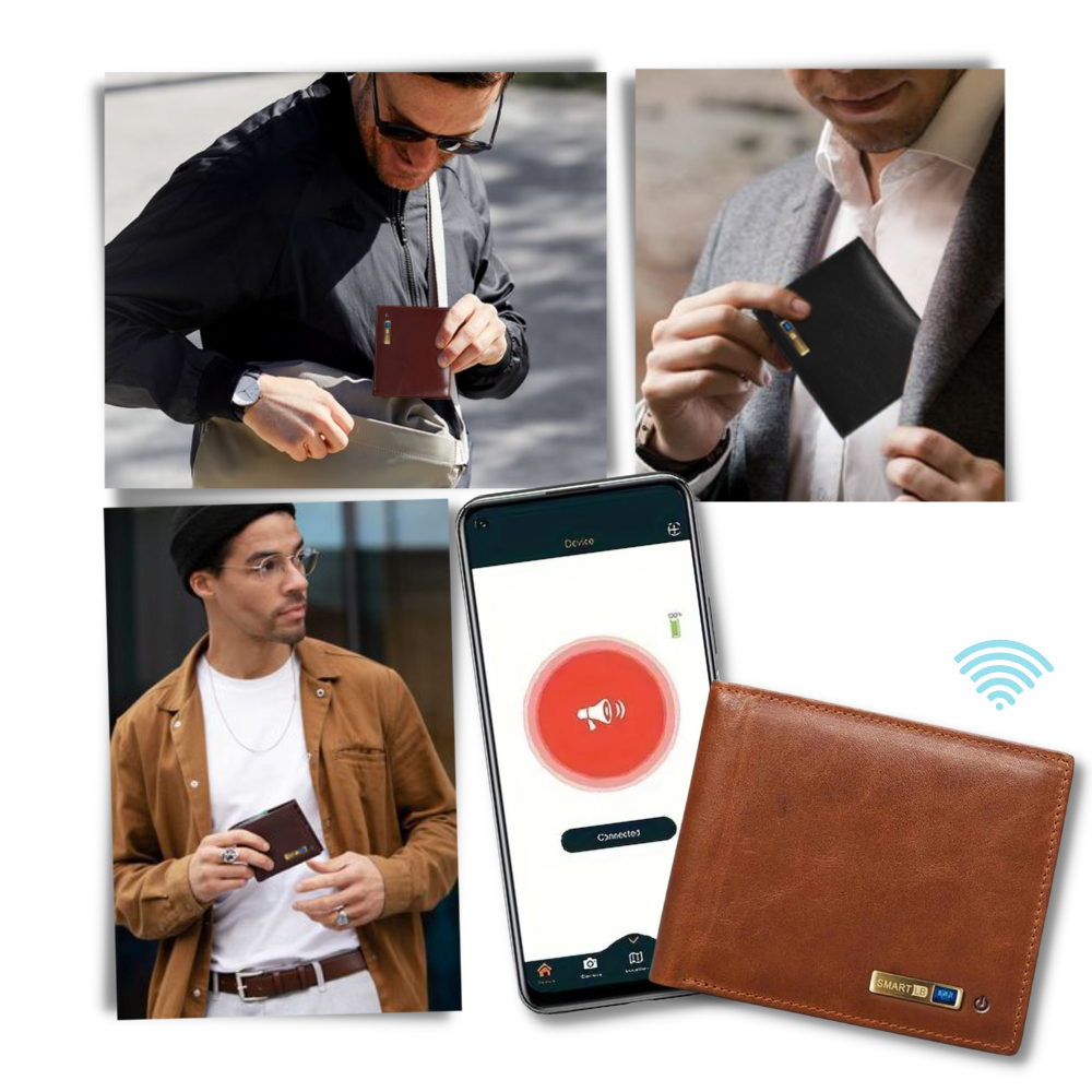 Smart Sophisticated Leather Wallet - Classic Elegance Meets Modern Functionality - Ozerty