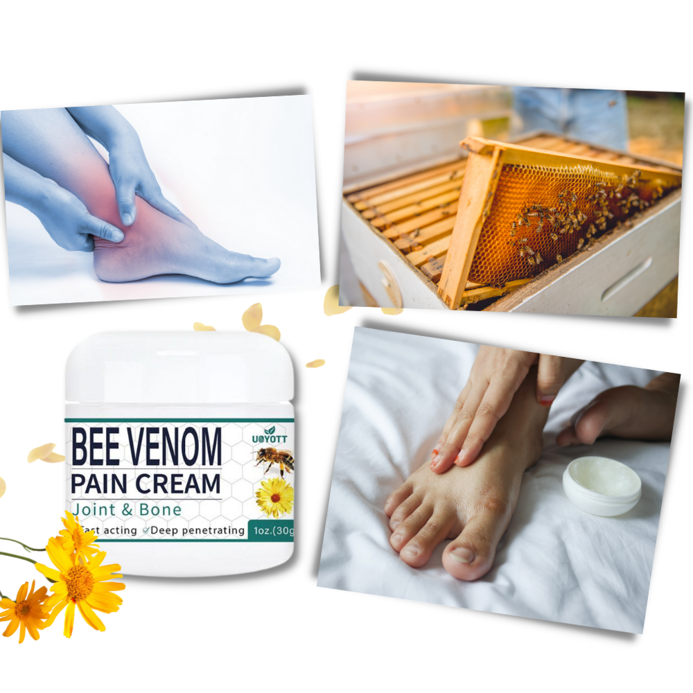 Soothing Joint and Muscle Bee Venom Cream - Harnessing Nature's Remedy - Ozerty