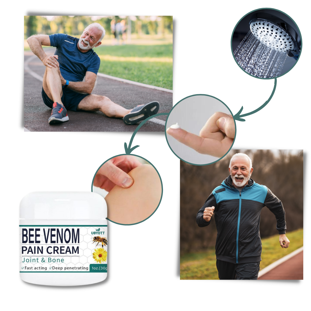 Soothing Joint and Muscle Bee Venom Cream - Rapid, Soothing Comfort - Ozerty