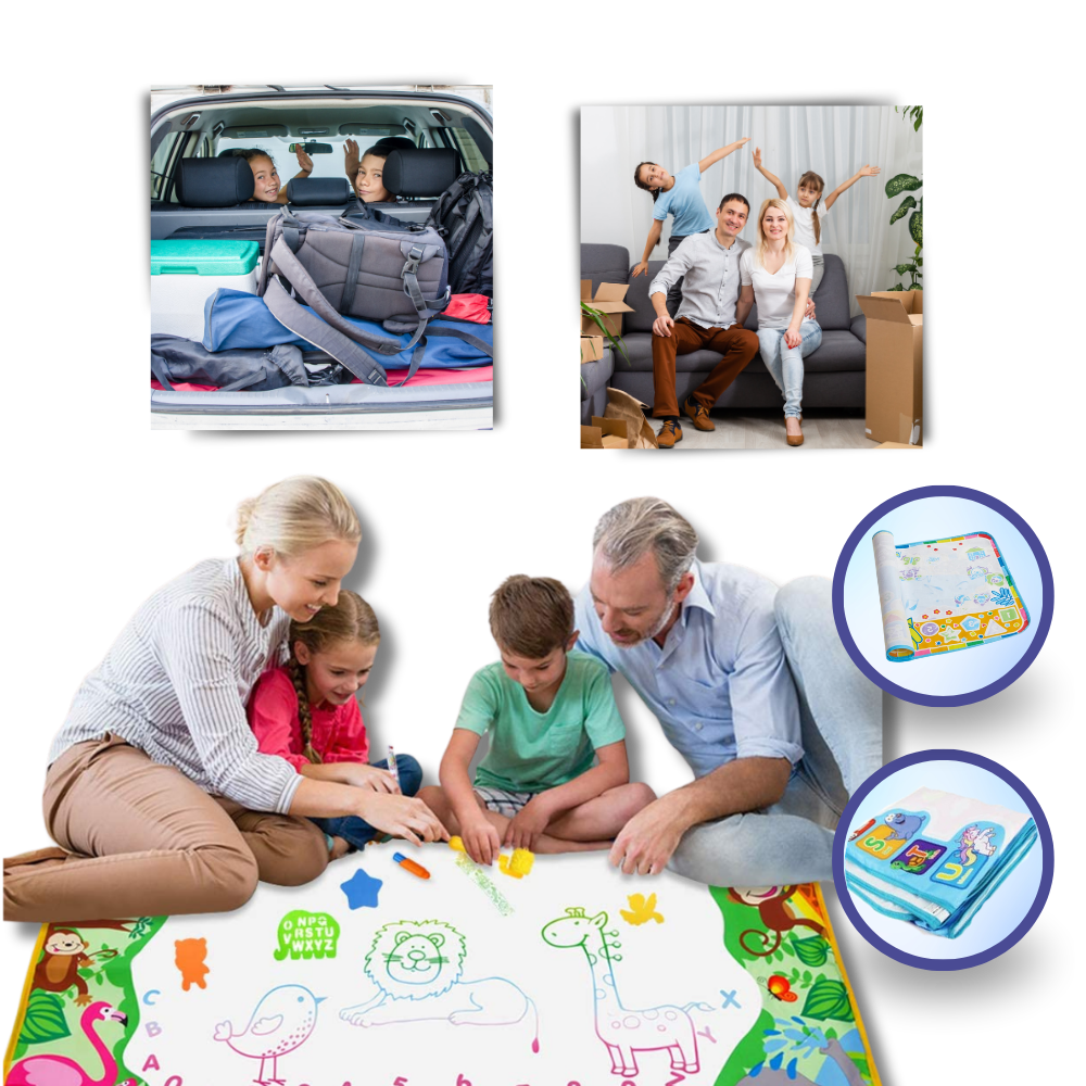 Stimulating Water Doodle Mat - Effortless Storage and Portability - Ozerty