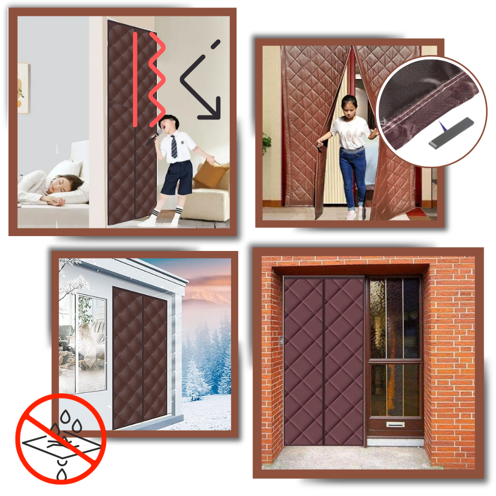 Stylish Thermal Efficient Door Curtain  -  Energy Conservation Advocate - Ozerty