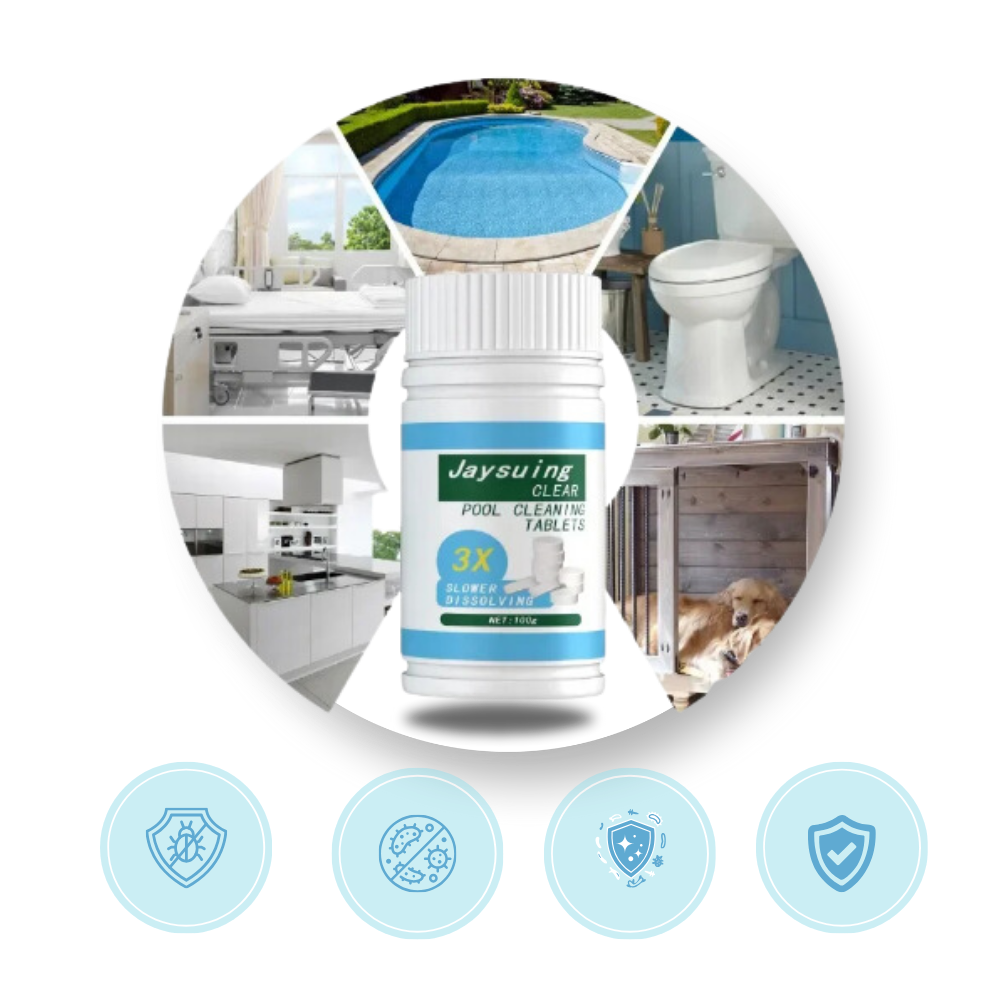 Super Purifying Chlorine Tablets Pool - Ensuring Pool Safety  - Ozerty