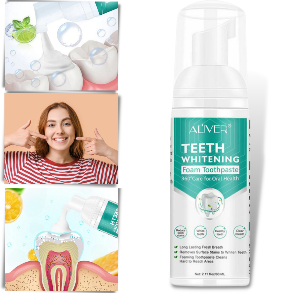 Mousse blanchissante pour les dents
 - Ozerty