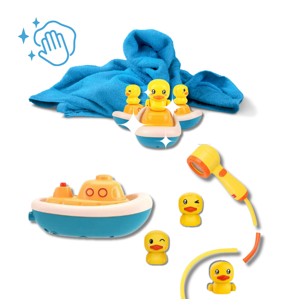 Jouets de bain canards et douche

 - Un entretien facile

 - Ozerty