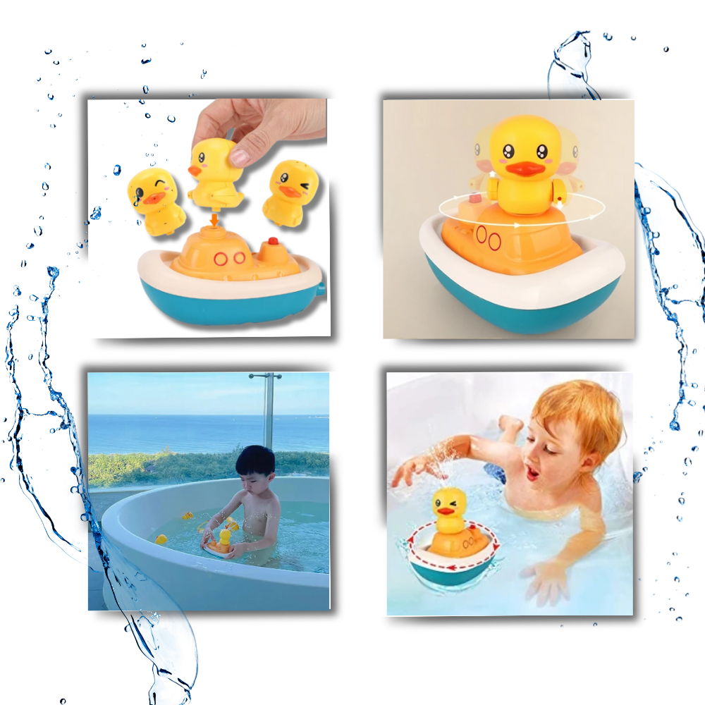 Triple Splash Duck Bath Toys  - Add extra fun every bath time - Ozerty
