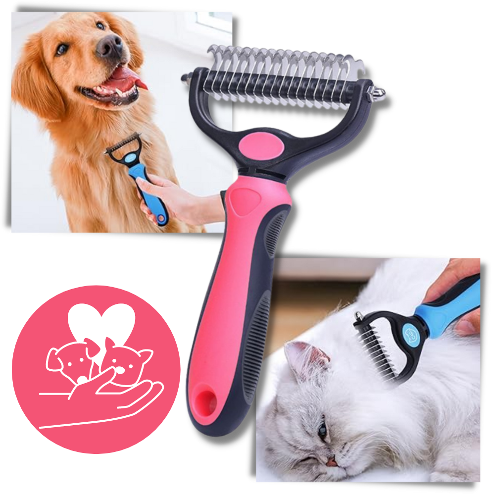 Ultimate Deshedding Brush for Dogs and Cats - Gentle on Pets - Ozerty