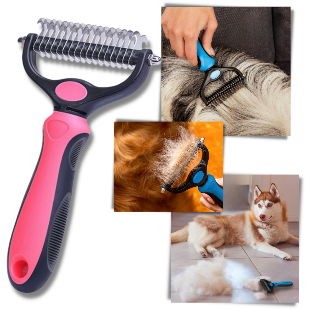 Spazzola per cani e gatti per la rimozione del pelo - Strumento multiuso per la toelettatur - Ozerty