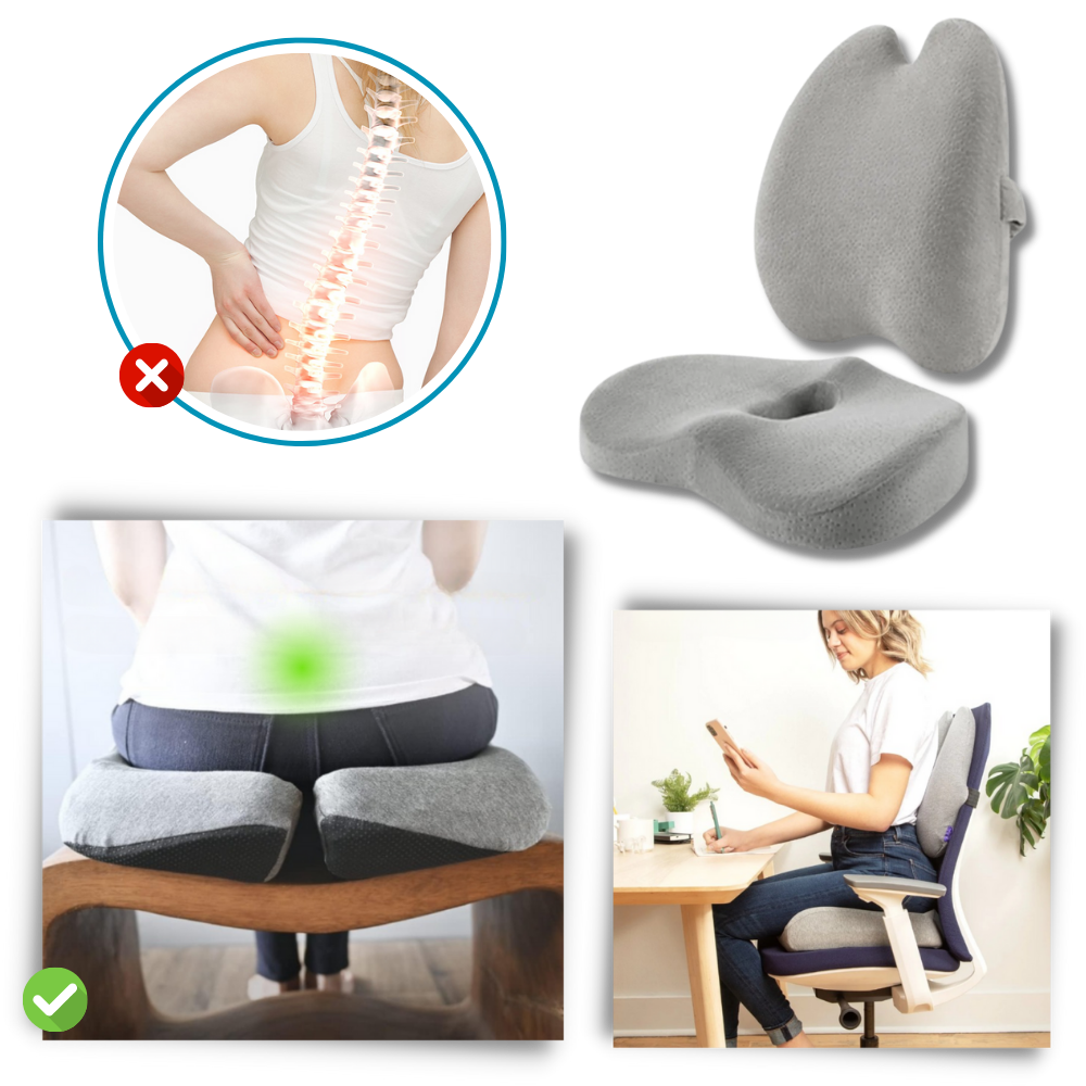 Ultra-comfort memory foam pillow - Tailbone pain no more - Ozerty