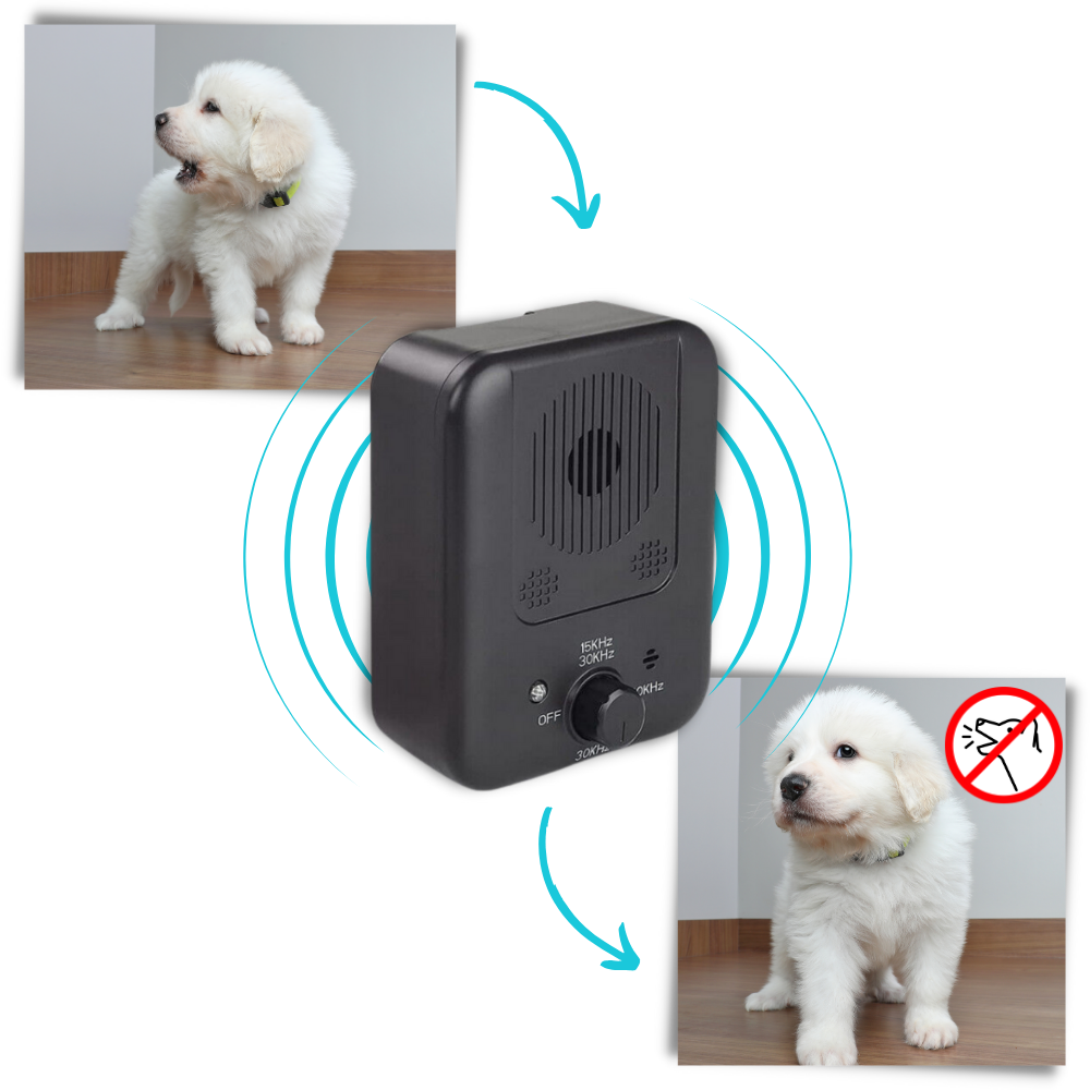 Ultraljud för skällande hundar - Automatisk aktivering - Ozerty