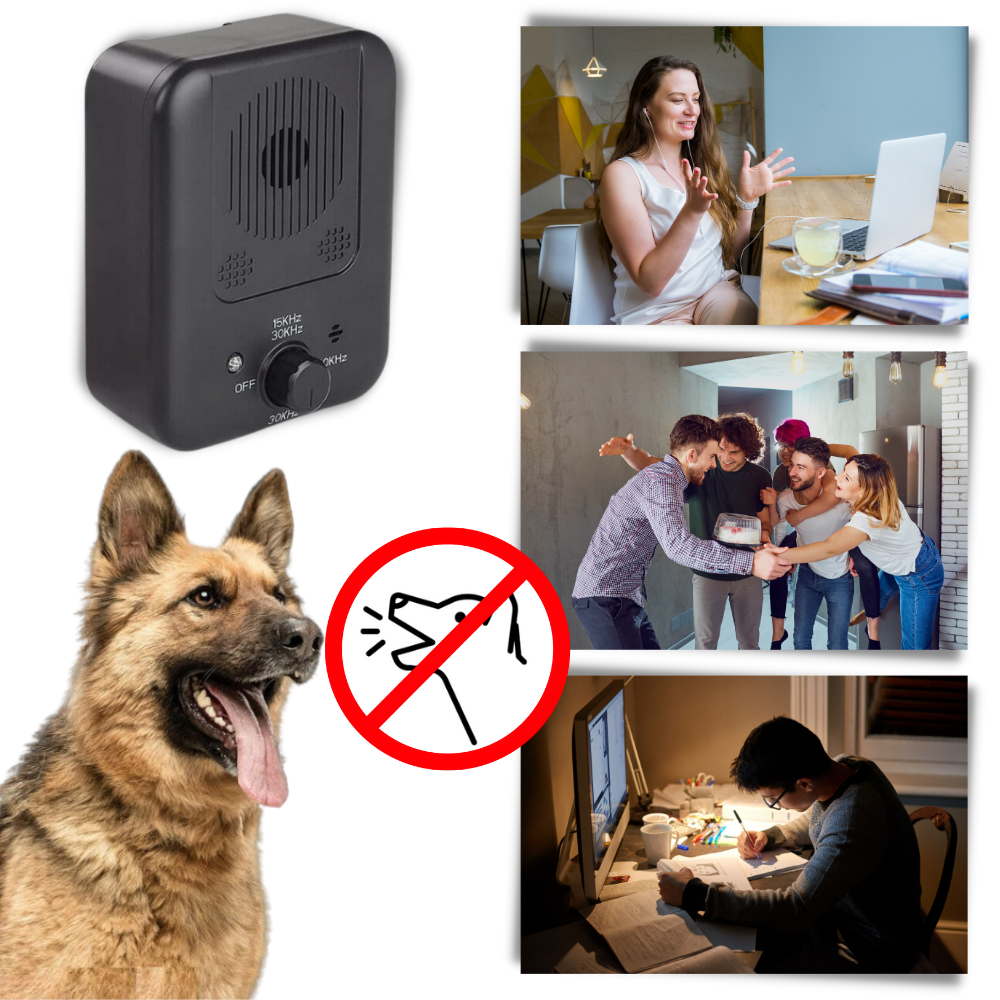 Ultrasonic Dog Bark Deterrent - Humanely Effective - Ozerty