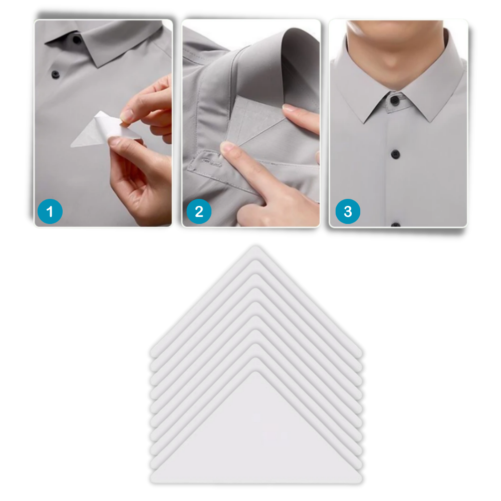 Wash Resistant Invisible Collar Sticker  - Elevates your collar - Ozerty