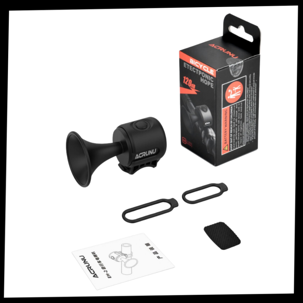 Waterproof Loud Electric Bike Horn - Product content - Ozerty