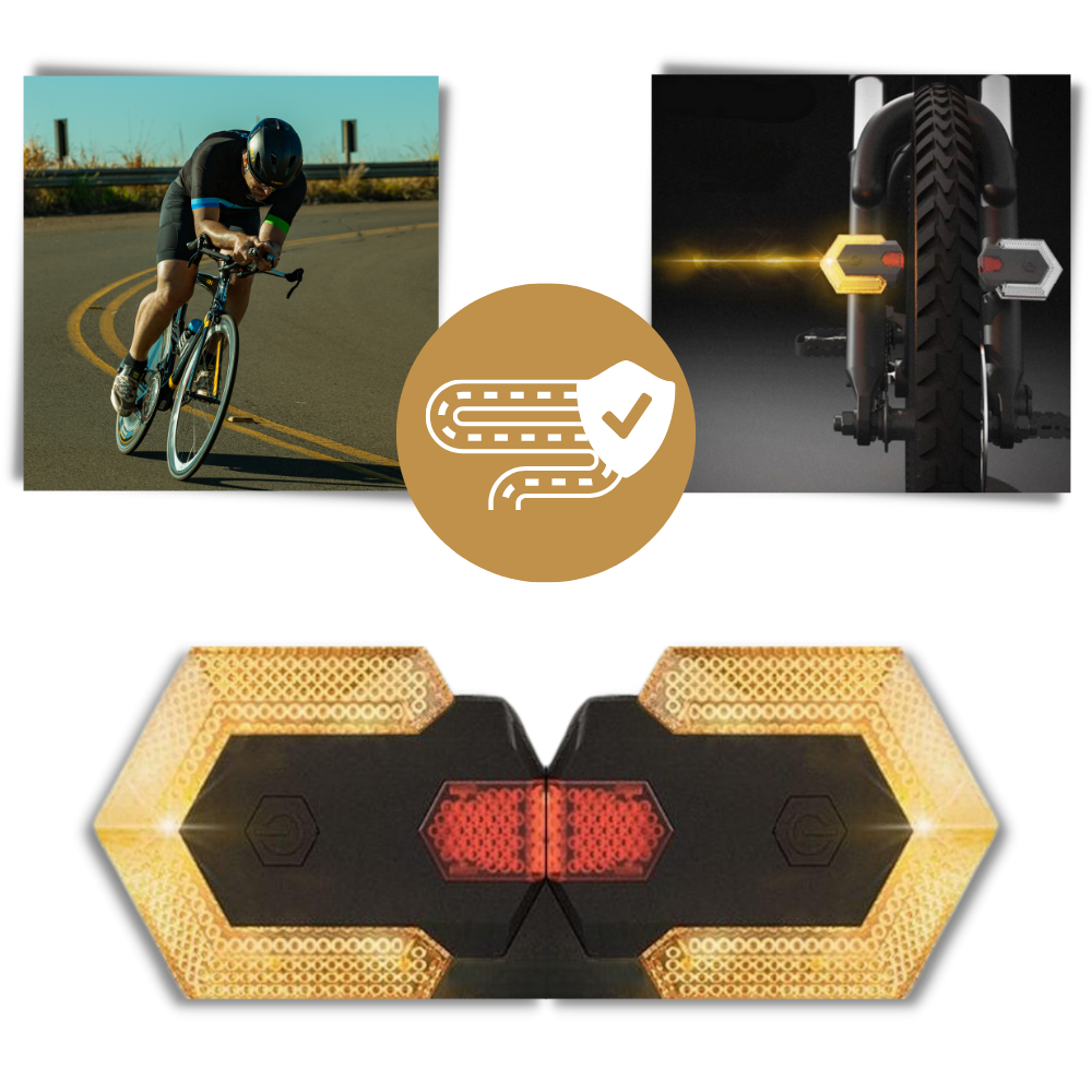 Wireless Bicycle Indicator Lights  - Improve Your Safety on the Road - Ozerty