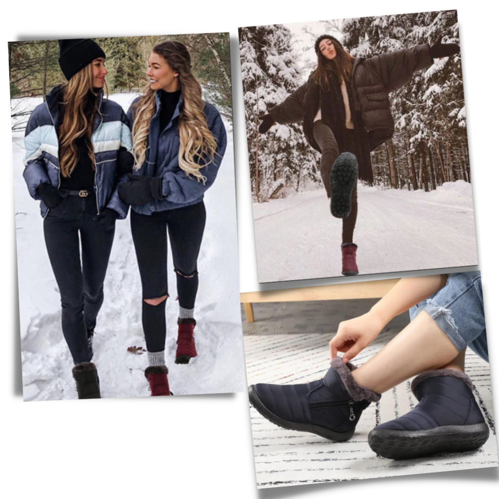 Women's Warm Waterproof Snow Boots - Versatile Winter Essential - Ozerty