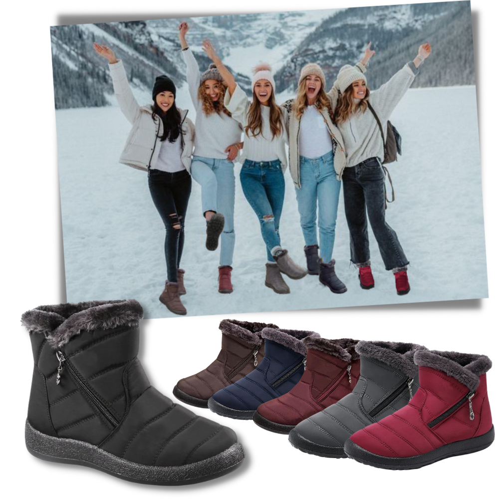 Women's Warm Waterproof Snow Boots - A Palette of Stylish Choices - Ozerty