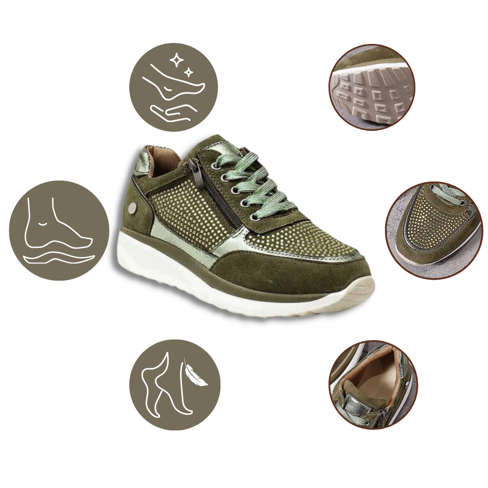 Rhinestone Wedge sneakers - Technical characteristics - Ozerty