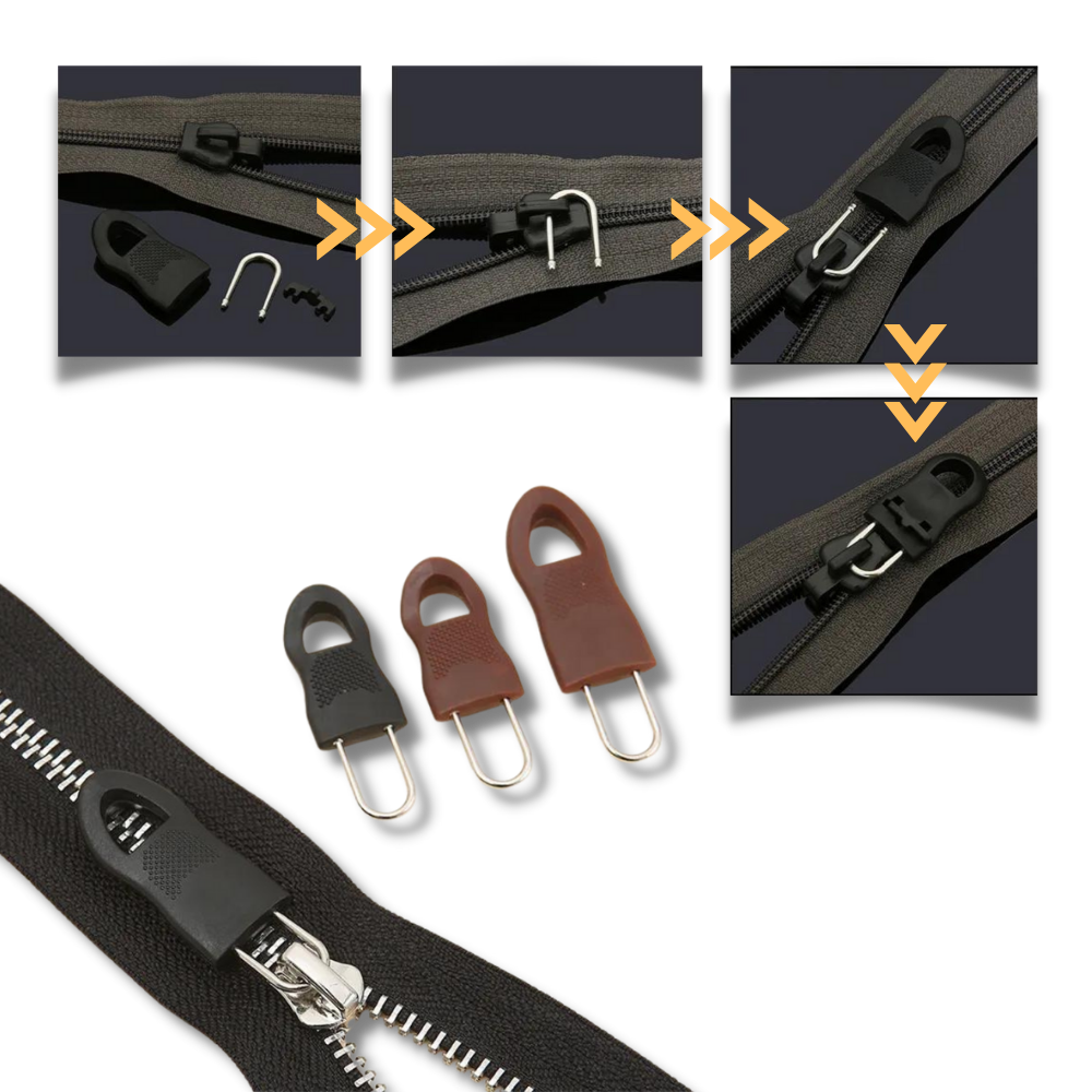 Zipper Pull Replacement Set - Easy Installation - Ozerty