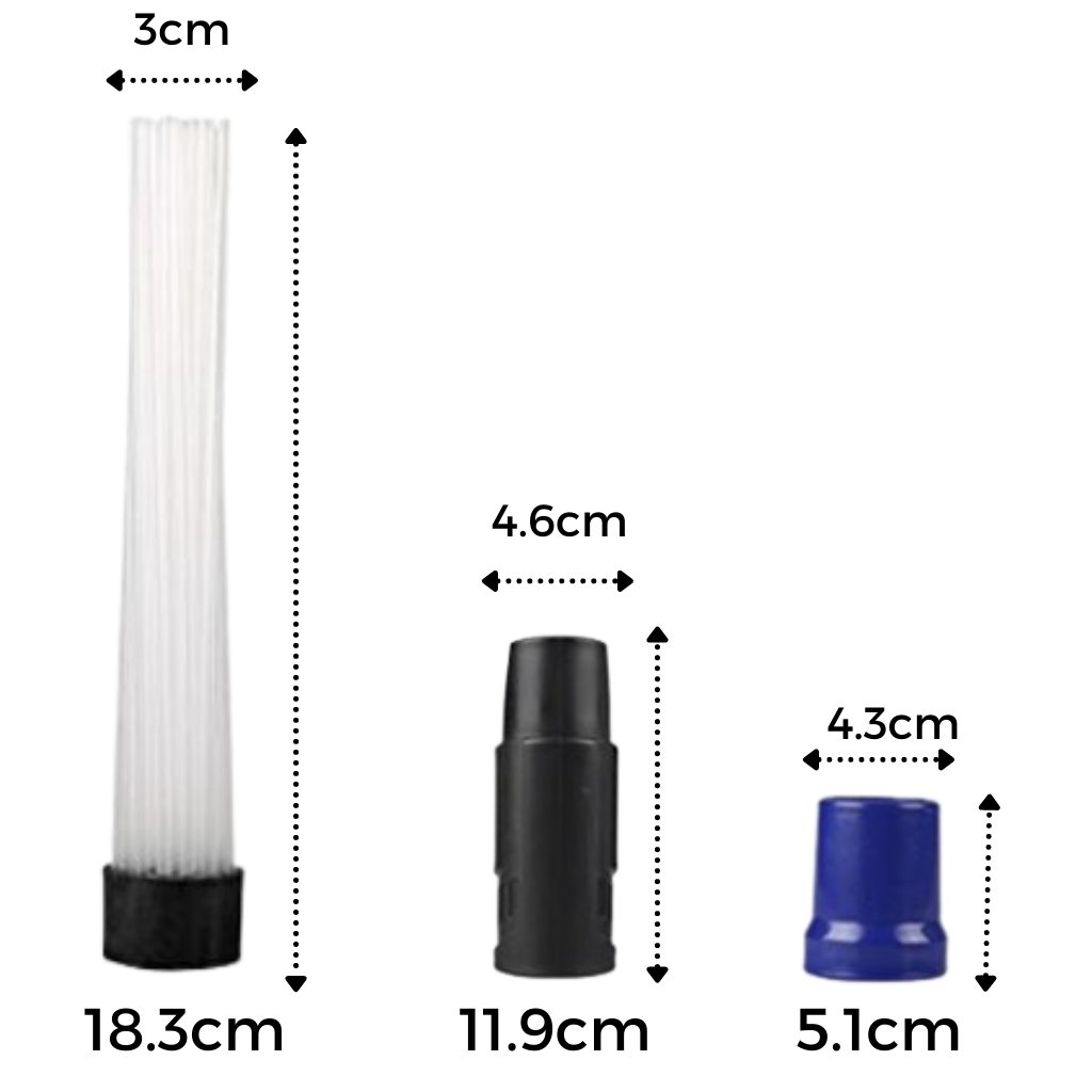 Dust remover vacuum extension - dimensions