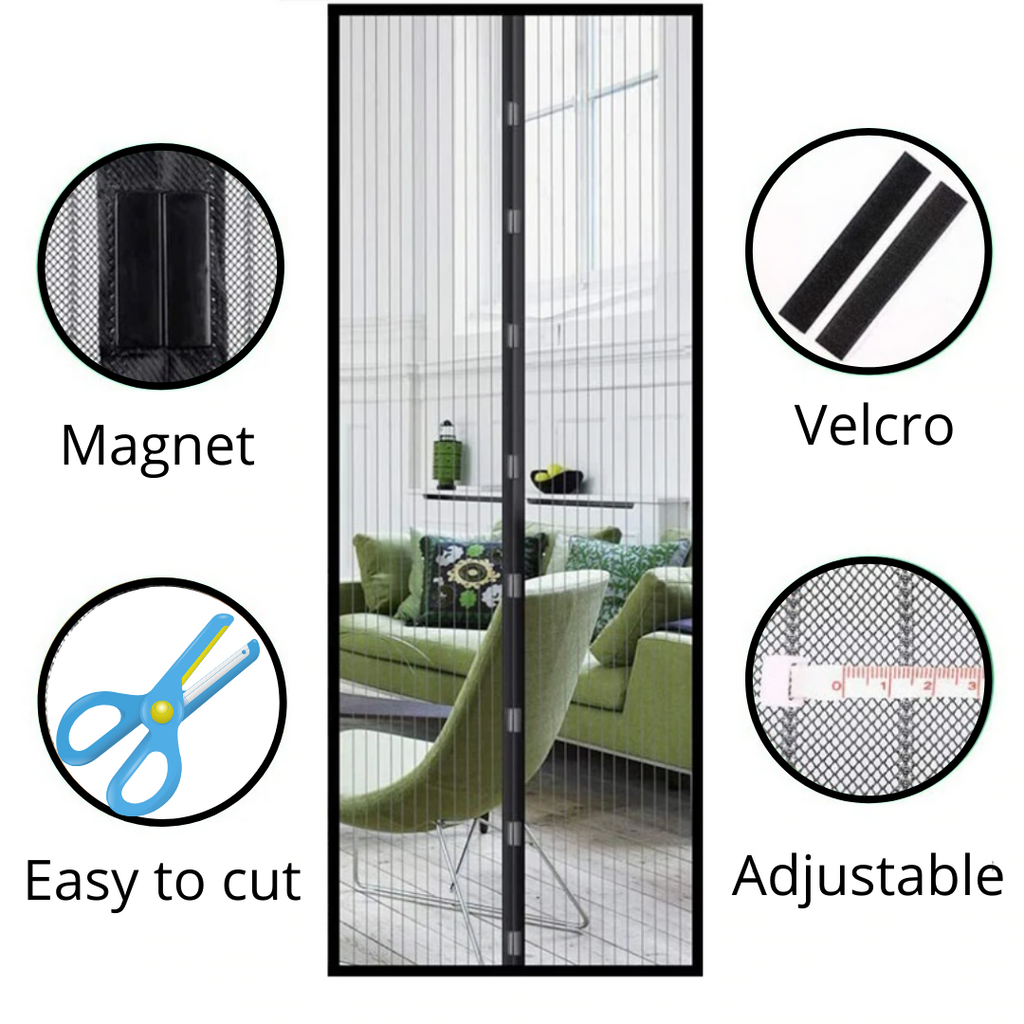 Magnetic mosquito net - Easy to cut - Ozerty