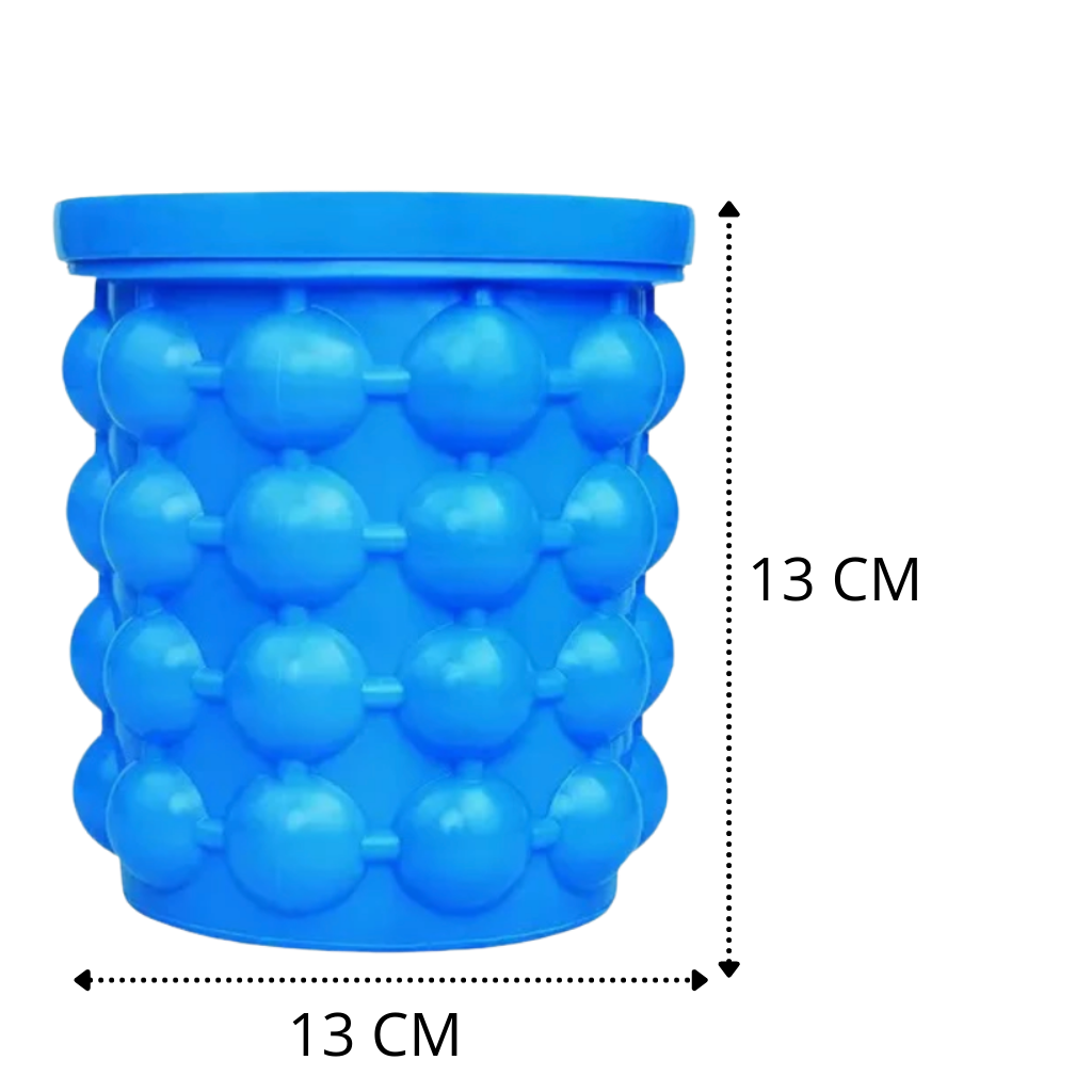 Silicone ice cube bucket - Dimensions - Ozerty