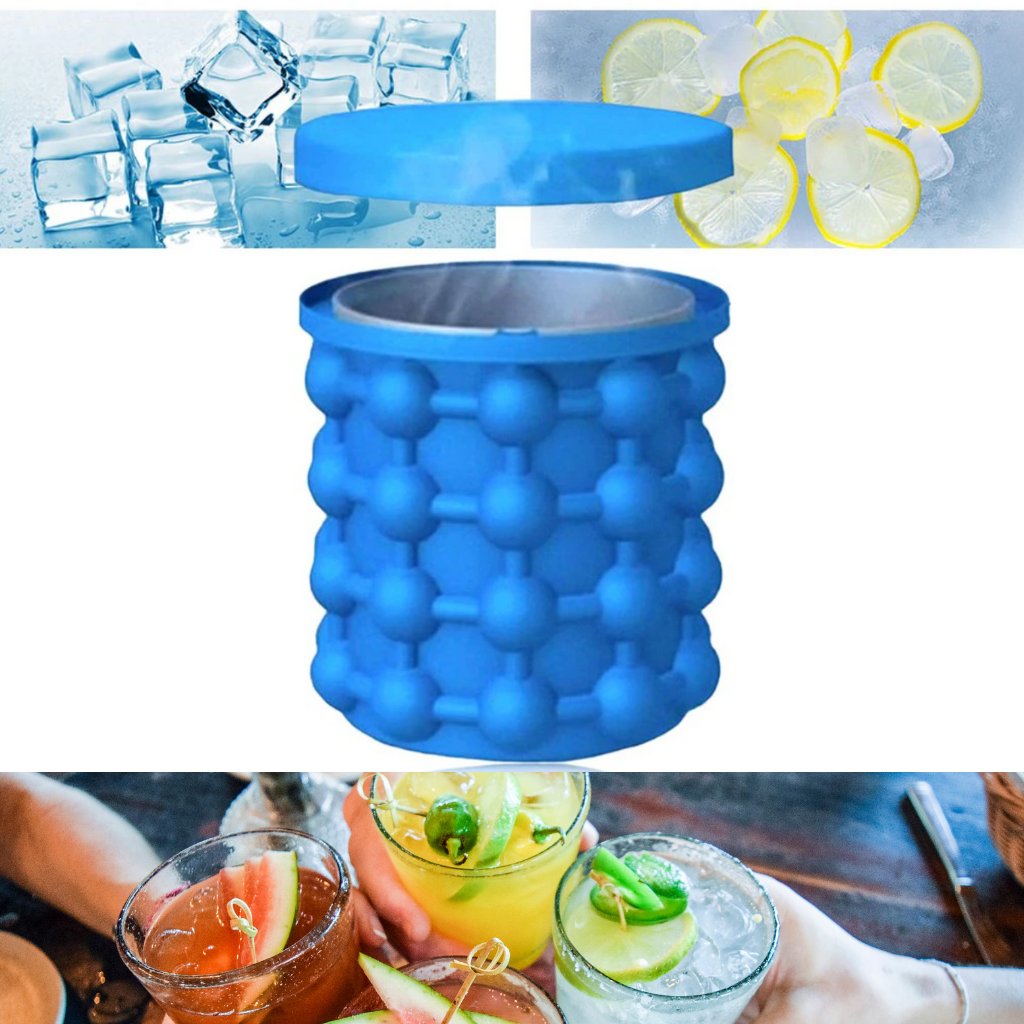 Silicone ice cube bucket - Easy to wash - Ozerty