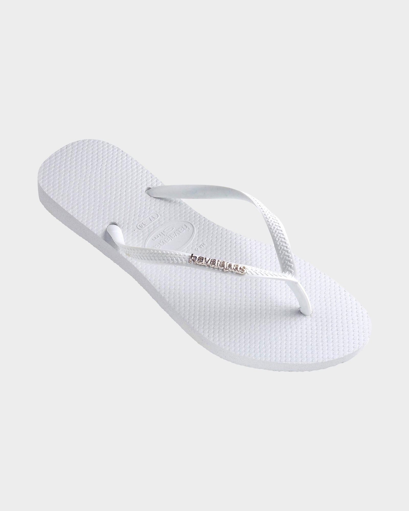 havaianas slim metal logo