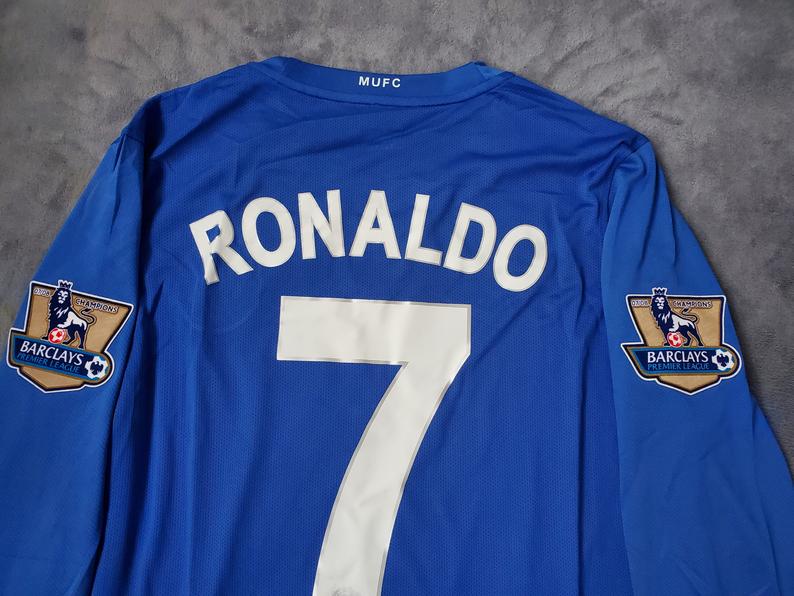 Manchester United 2008-09 Third Shirt Ronaldo #7 (Excellent) M – Classic  Football Kit