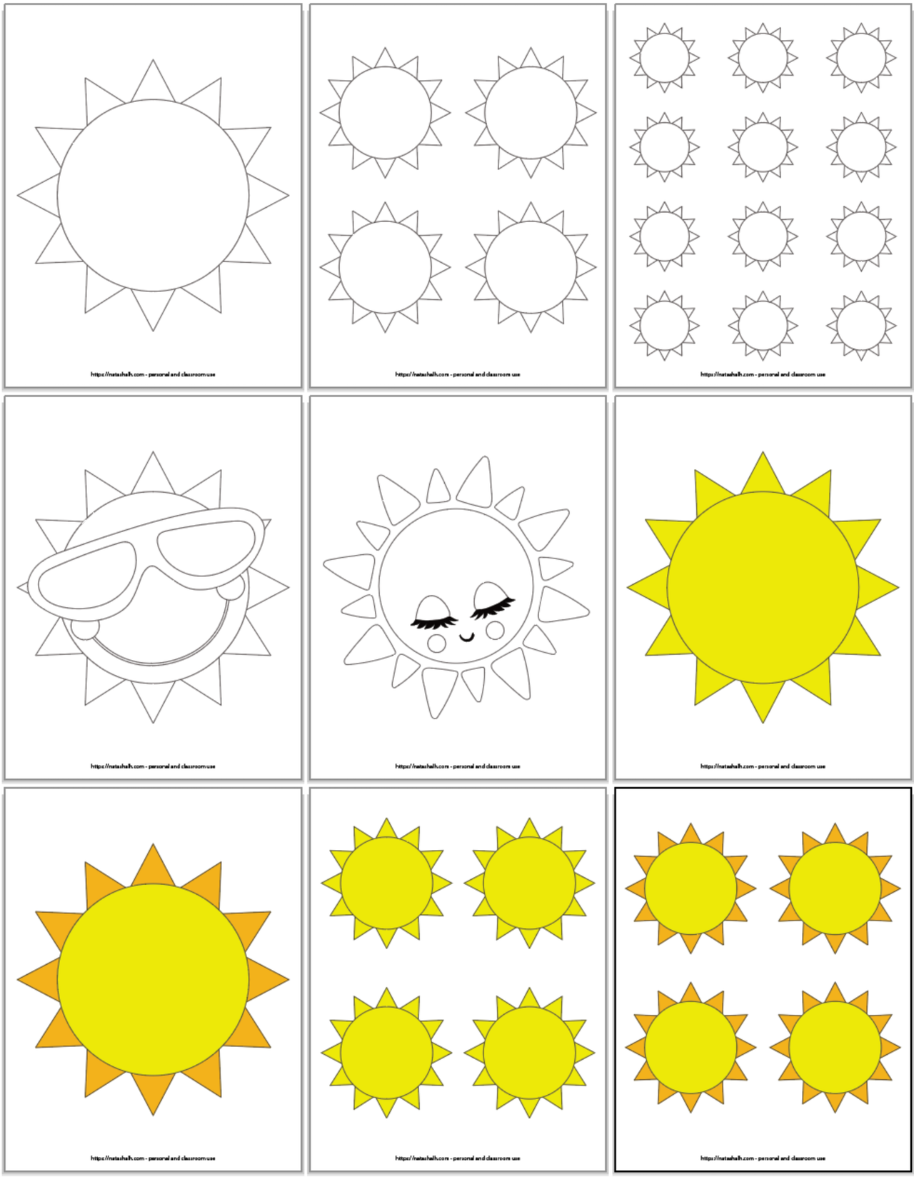 sun patterns