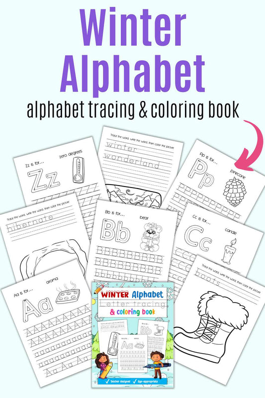 Uppercase & Lowercase Alphabet Tracing & Coloring Pack – The Artisan Life