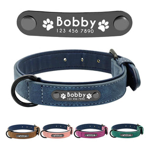 personalized leather dog collars