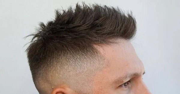 Mans hair with spikey hair style