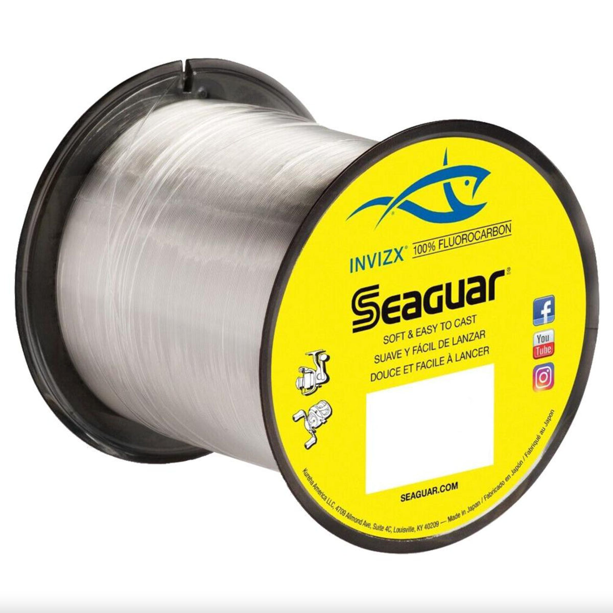 Seaguar Abrazx 100% Fluorocarbon 200 Yard Fishing Line (4-Pound