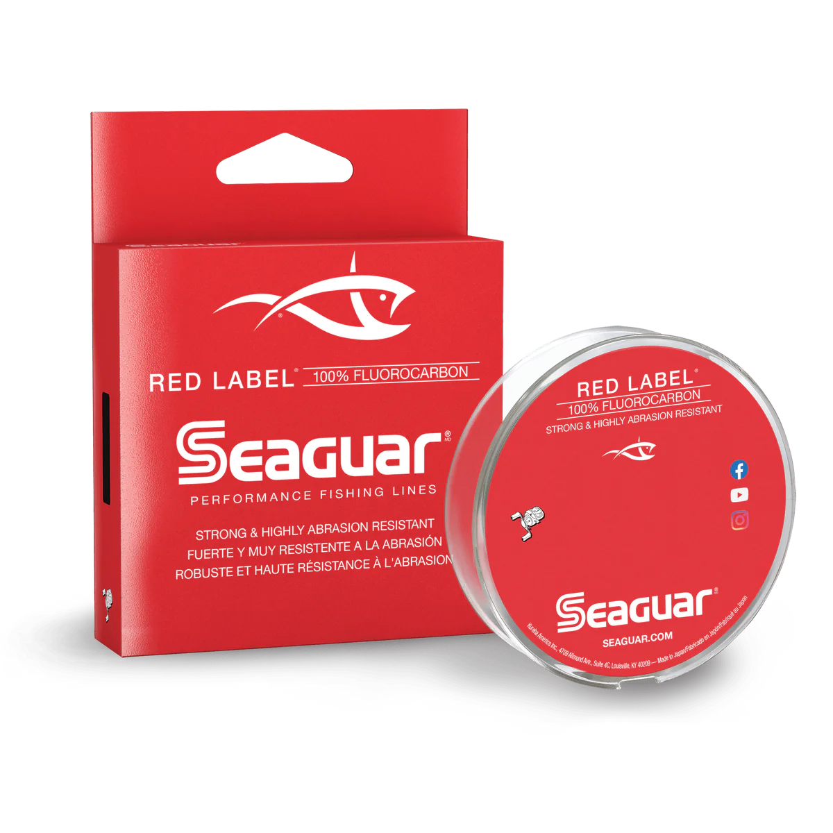 Seaguar Pink Label Fluorocarbon 25 Yard Spools