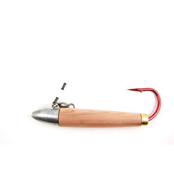 Red Eye Aluminum Tuna Stick Cedar Plug