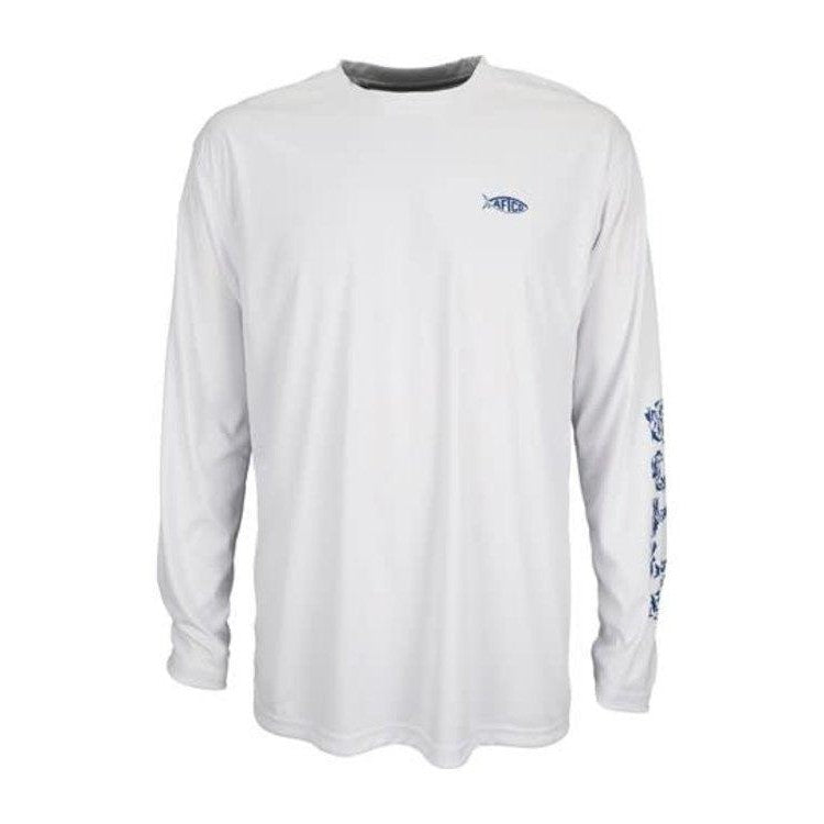 Aftco Jigfish UV Protection LS Fishing Shirt - Agate