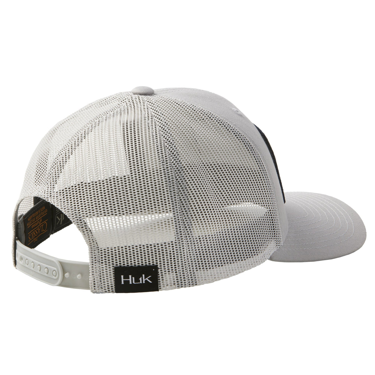 Huk Running Lakes Camo Trucker Baseball Cap-Hat-Volcanic Ash Men