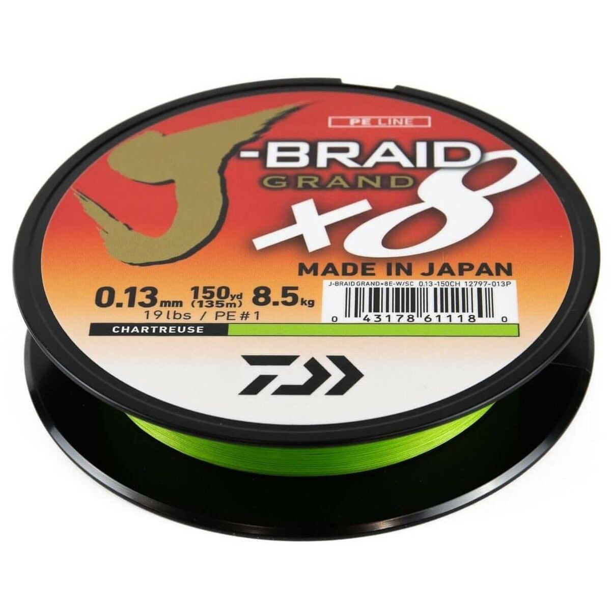 Daiwa J-BRAID x8 Braided Line - 50 lbs - 300 yds - White [JB8U50