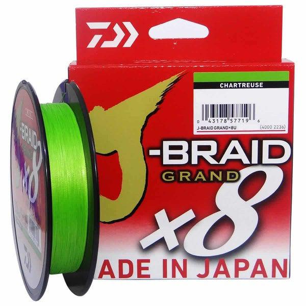 Braided Line Daiwa J-Braid X8 150 MT Chartreuse Fishing Line