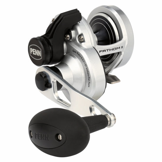 Penn Torque TRQ 40NLD2S - Lever Drag 2 Speed Reel SILVER + Warranty