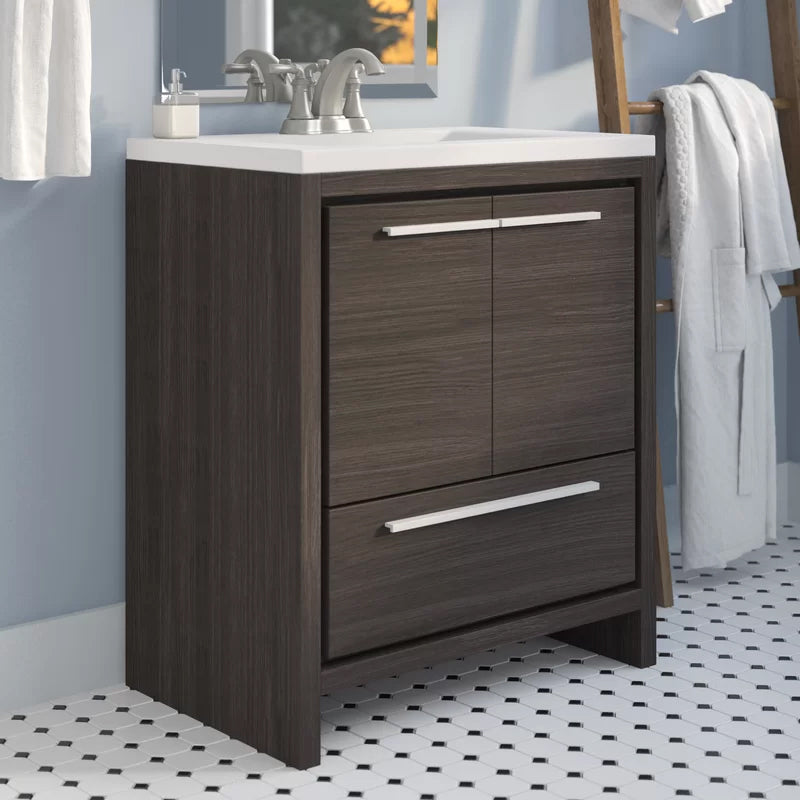 Oak Modern Vanity