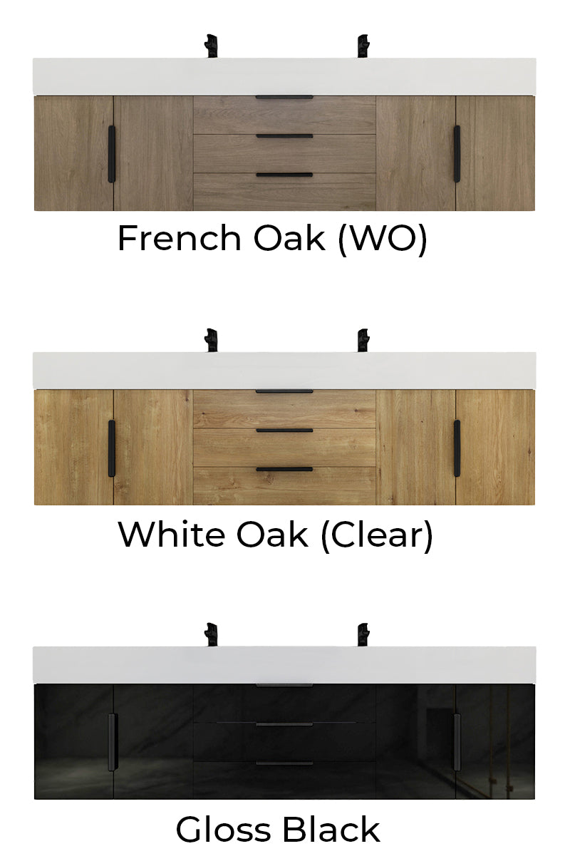 Breton Floating Vanity Color Options