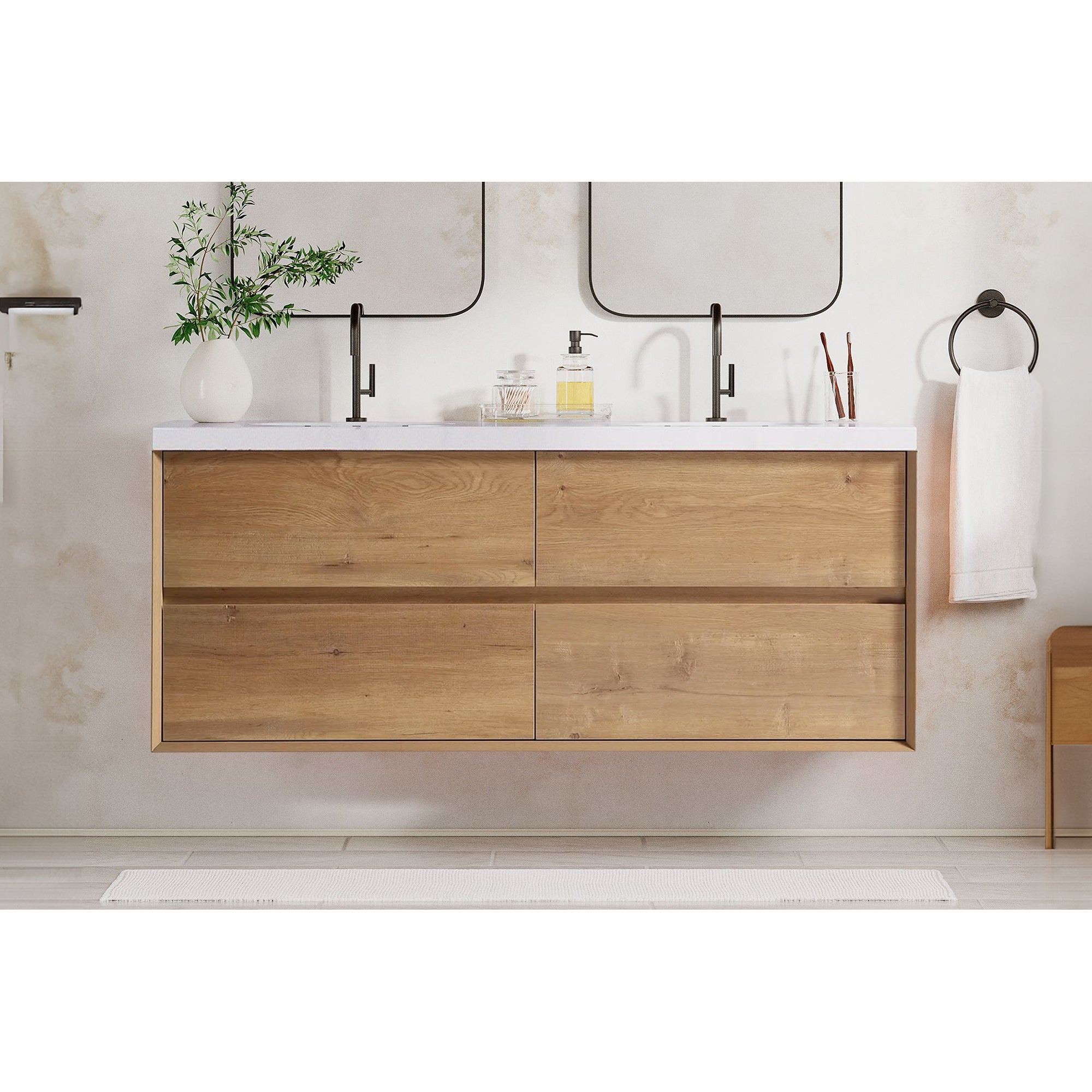 Sottile Floating Vanity (24"-150")