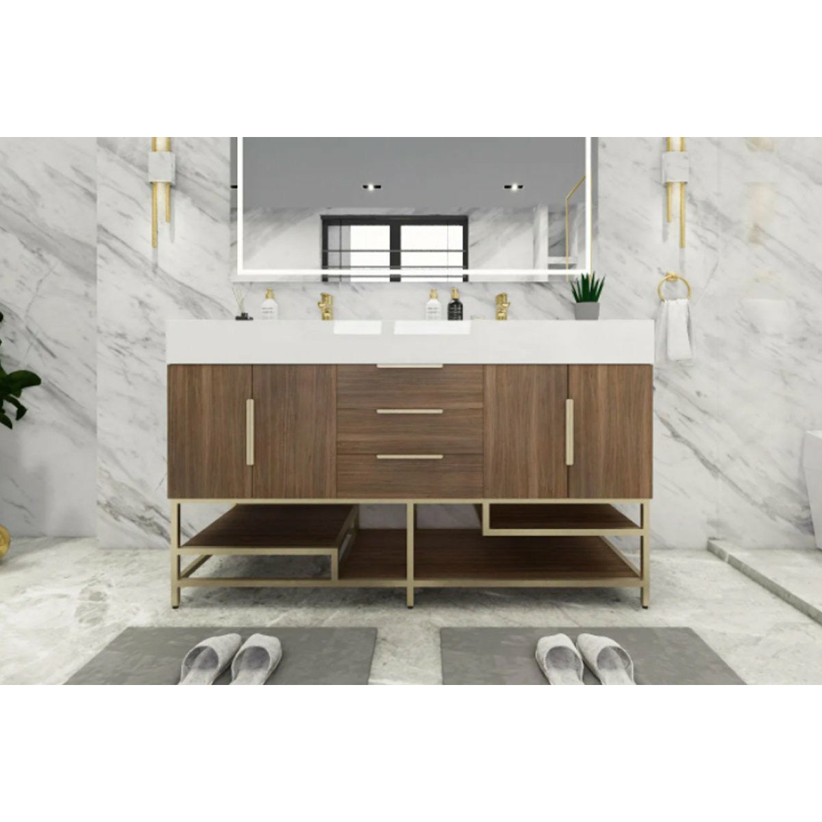 Breton Modern Vanity (24"-84") - ON Floating Vanity product image