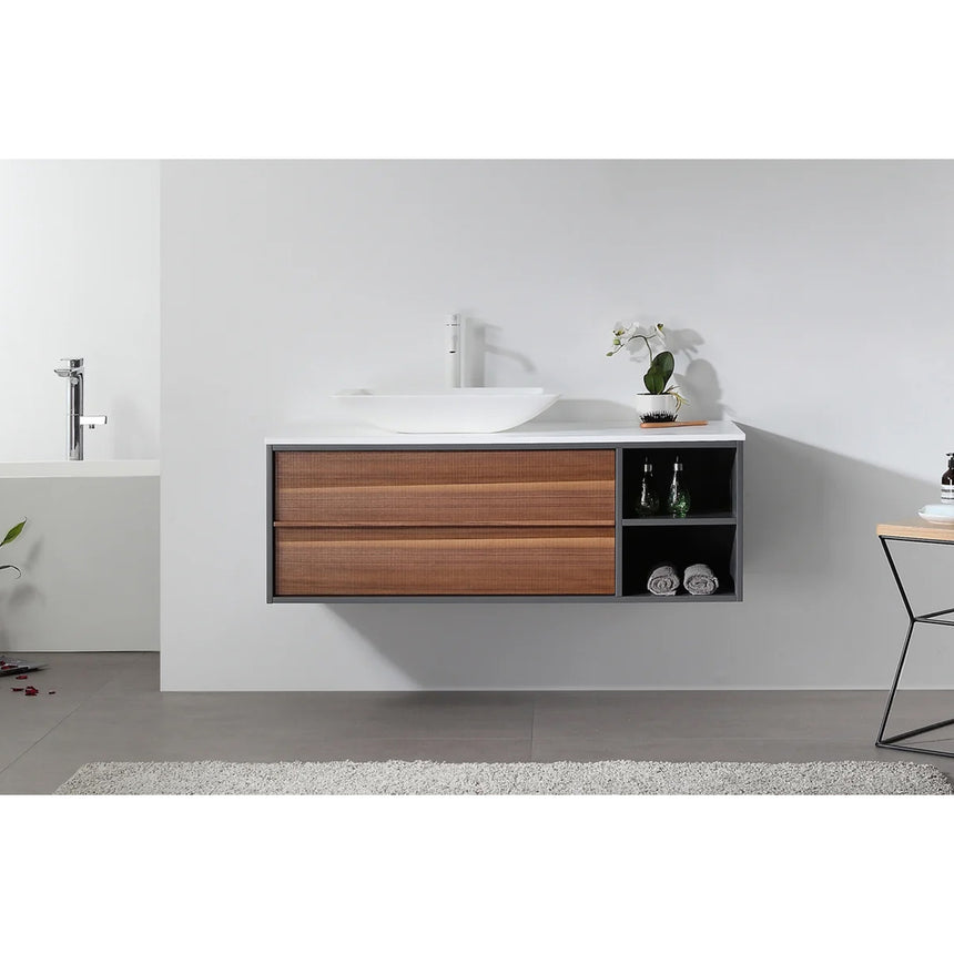 Baylor Floating Open Storage Single Bathroom Vanity (42)