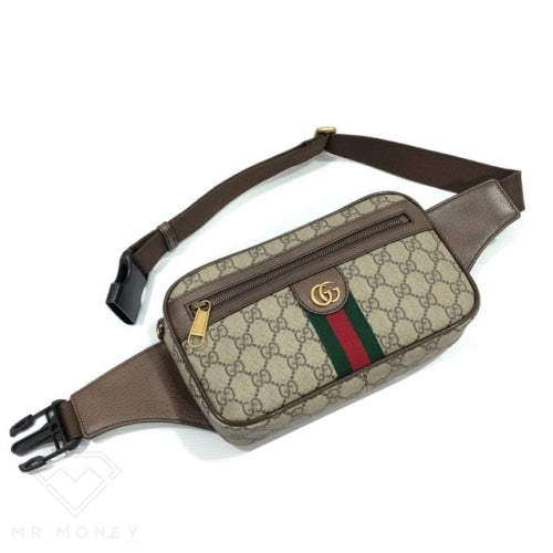 Gucci Eden Belt Bag Beige/Ebony in Canvas with Silver-tone - US