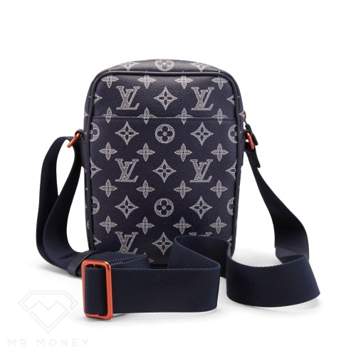 Louis Vuitton PM Pochette Apollo Monogram Upside Down Ink Navy in