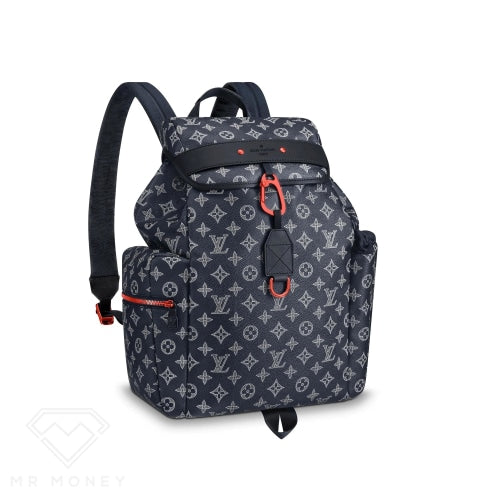 LOUIS VUITTON Louis Vuitton Monogram Ink Apollo Upside Down Rucksack  Backpack M43676 Navy Ladies