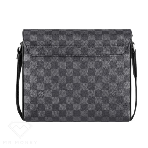 LOUIS VUITTON Damier Salt Trio Messenger Stone Grey 1290690