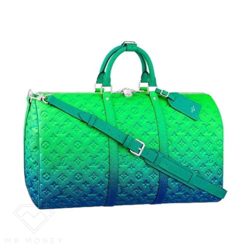Louis Vuitton Sac Plat XS Taurillon Illusion Blue/Green for Men
