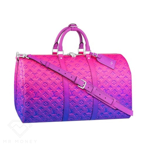 Louis Vuitton Keepall XS Taurillon Illusion Blue/Green, Luxury, Bags &  Wallets on Carousell